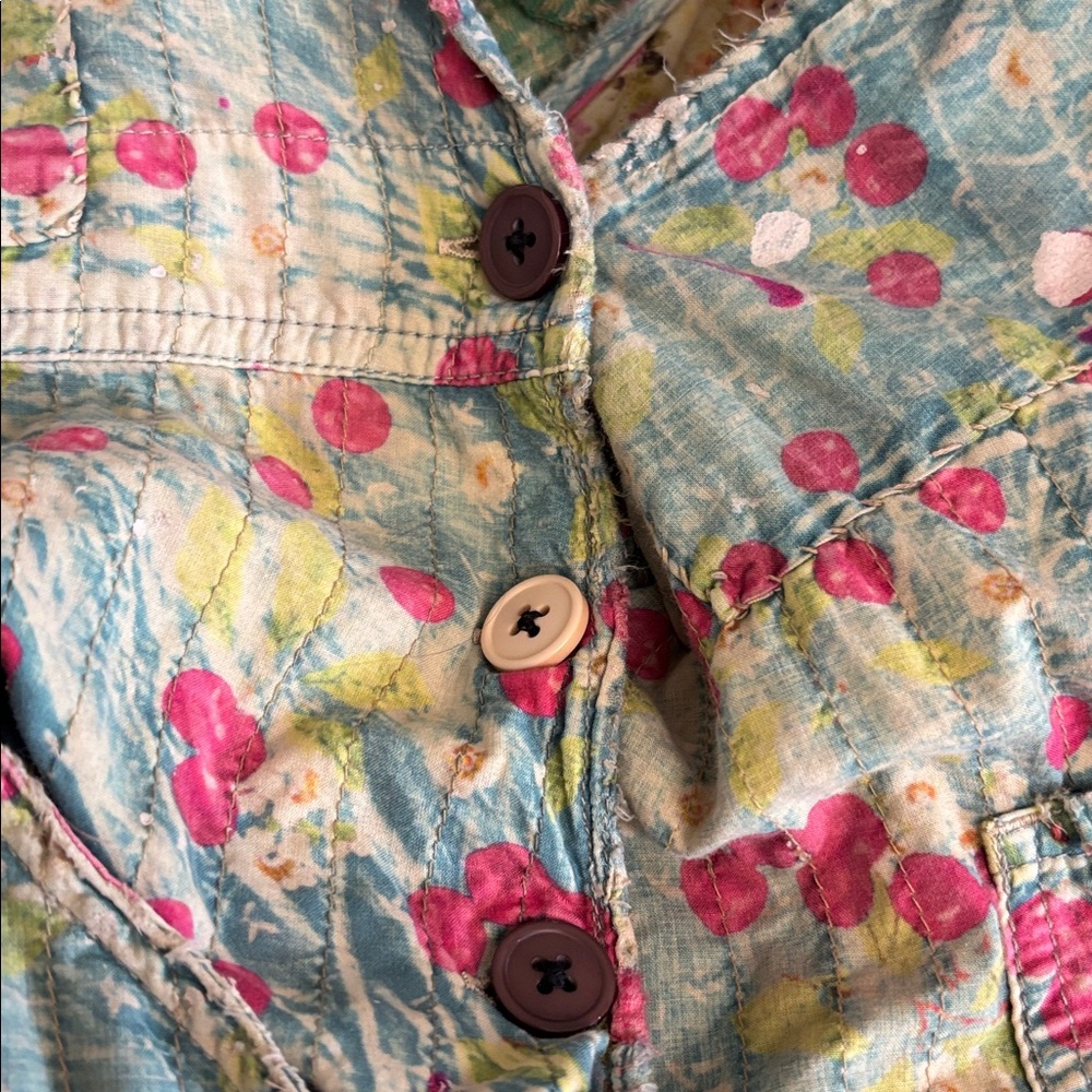 Magnolia Pearl Overalls 138 Quilted Love Overalls- Cherry Blossom, One Size - Picture 13 of 16